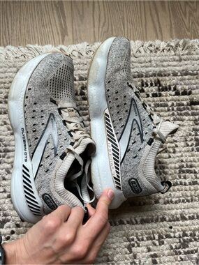 Brooks Glycerin GTS Neutral Running Shoes - Heathered Beige/Gray
